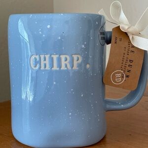 Rae Dunn CHIRP Light Blue Ceramic Mug